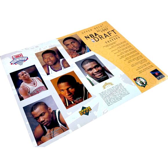 Boston Celtics 1997 NBA Draft Limited Edition Upper Deck 8"x10" Card - Picture 4 of 5